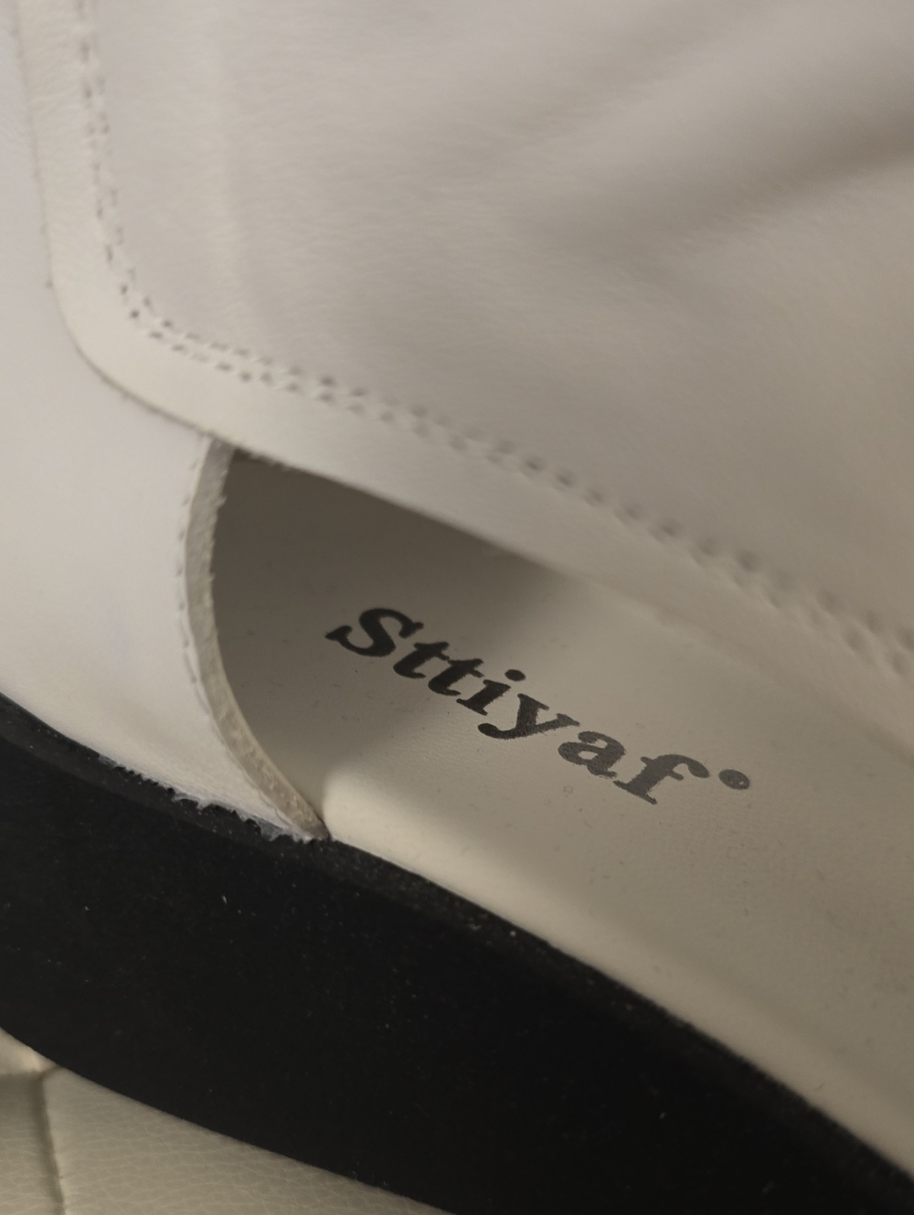 Sttiyaf White gladiator Zip Back Ankle leather sandals Open Toe 9 New High Top - Picture 8 of 8